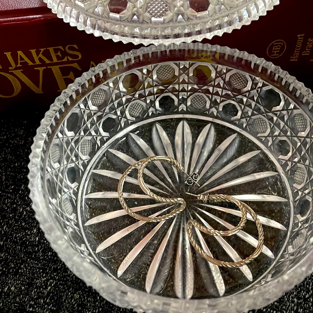 Vintage estate silver plated earrings